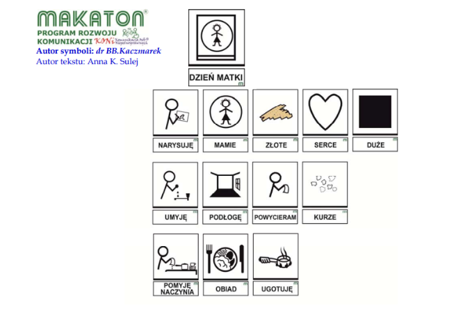 wiersz Makaton